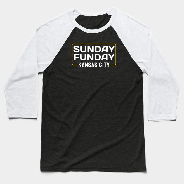 Kansas City - Sunday Funday Kansas City Baseball T-Shirt by dentikanys